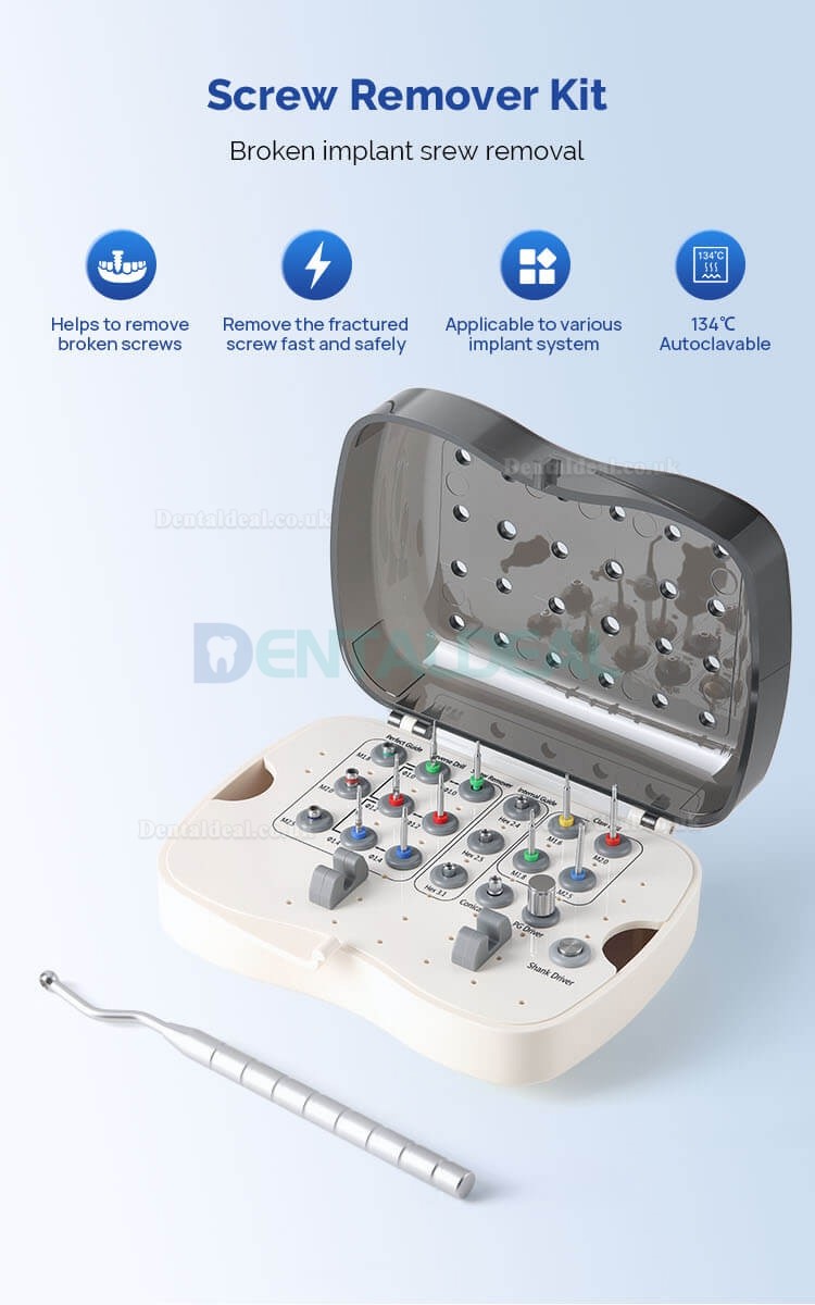 Universal Dental Implant Broken Screw Extraction Removal Kit